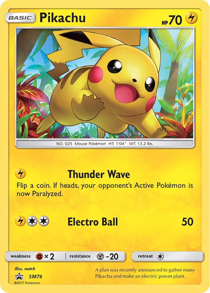 Pikachu (SM76) [Sun & Moon: Black Star Promos] | Pegasus Games WI