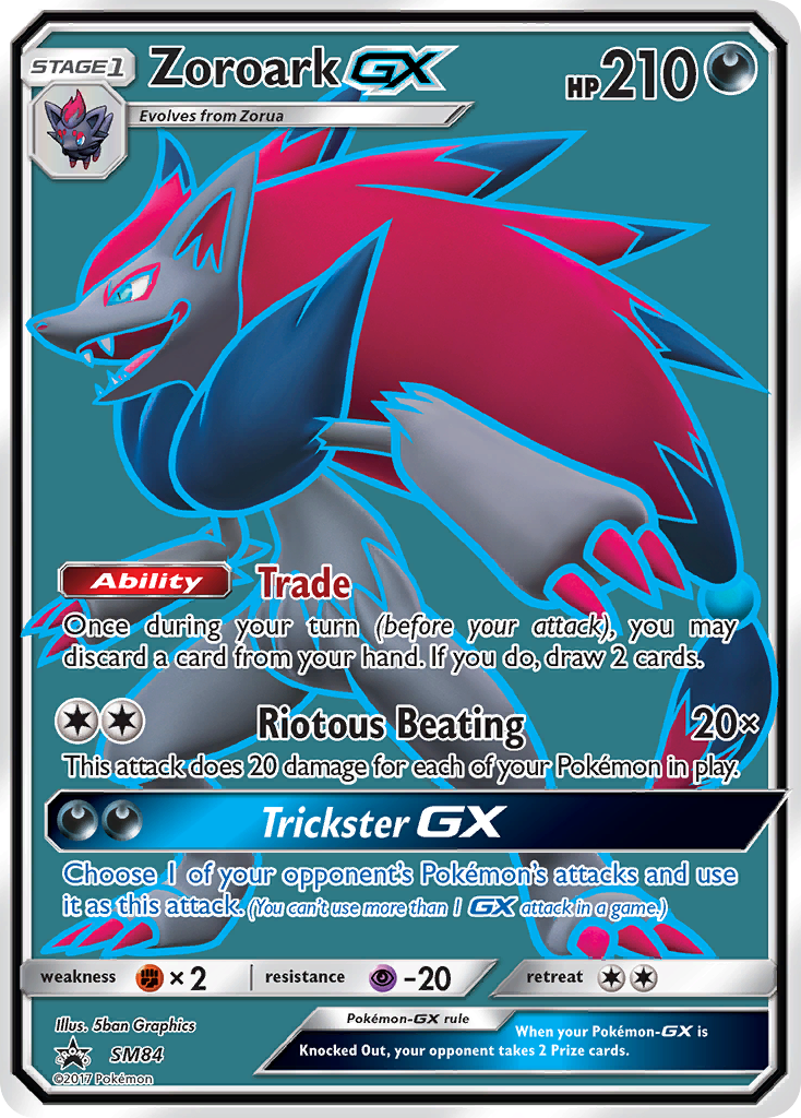 Zoroark GX (SM84) [Sun & Moon: Black Star Promos] | Pegasus Games WI