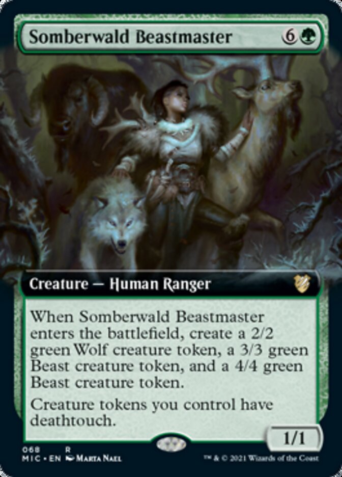 Somberwald Beastmaster (Extended Art) [Innistrad: Midnight Hunt Commander] | Pegasus Games WI