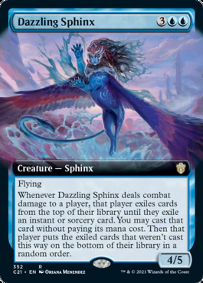 Dazzling Sphinx (Extended Art) [Commander 2021] | Pegasus Games WI