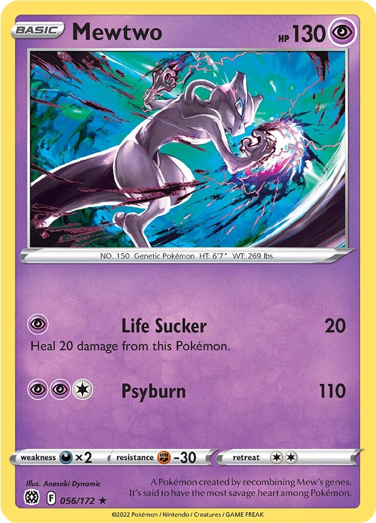 Mewtwo (056/172) [Sword & Shield: Brilliant Stars] | Pegasus Games WI