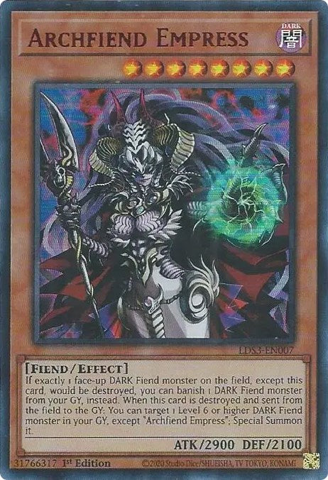 Archfiend Empress (Red) [LDS3-EN007] Ultra Rare | Pegasus Games WI