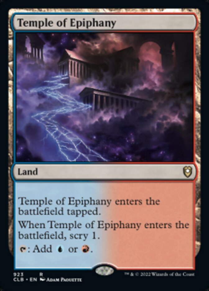 Temple of Epiphany [Commander Legends: Battle for Baldur's Gate] | Pegasus Games WI