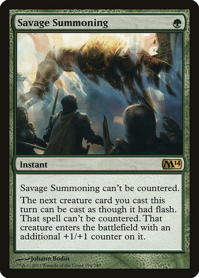 Savage Summoning [Magic 2014] | Pegasus Games WI