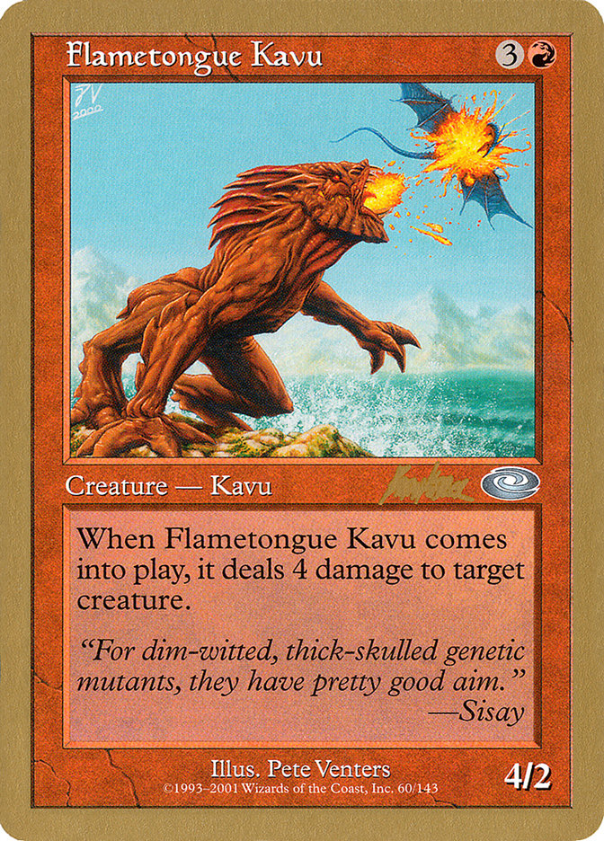 Flametongue Kavu (Brian Kibler) [World Championship Decks 2002] | Pegasus Games WI