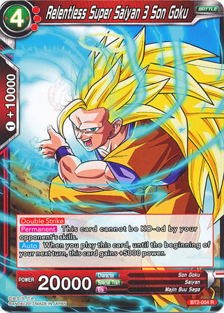 Relentless Super Saiyan 3 Son Goku (Demo Deck Non-Foil) [BT2-004] | Pegasus Games WI