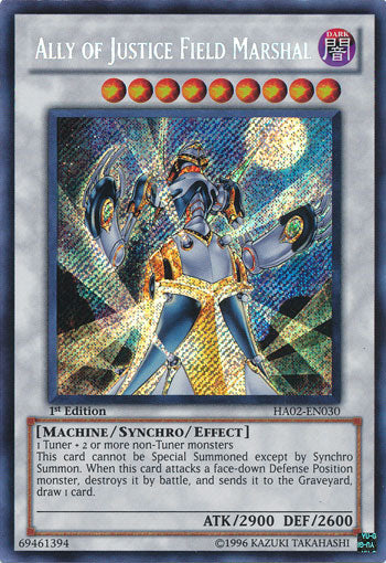 Ally of Justice Field Marshal [HA02-EN030] Secret Rare | Pegasus Games WI