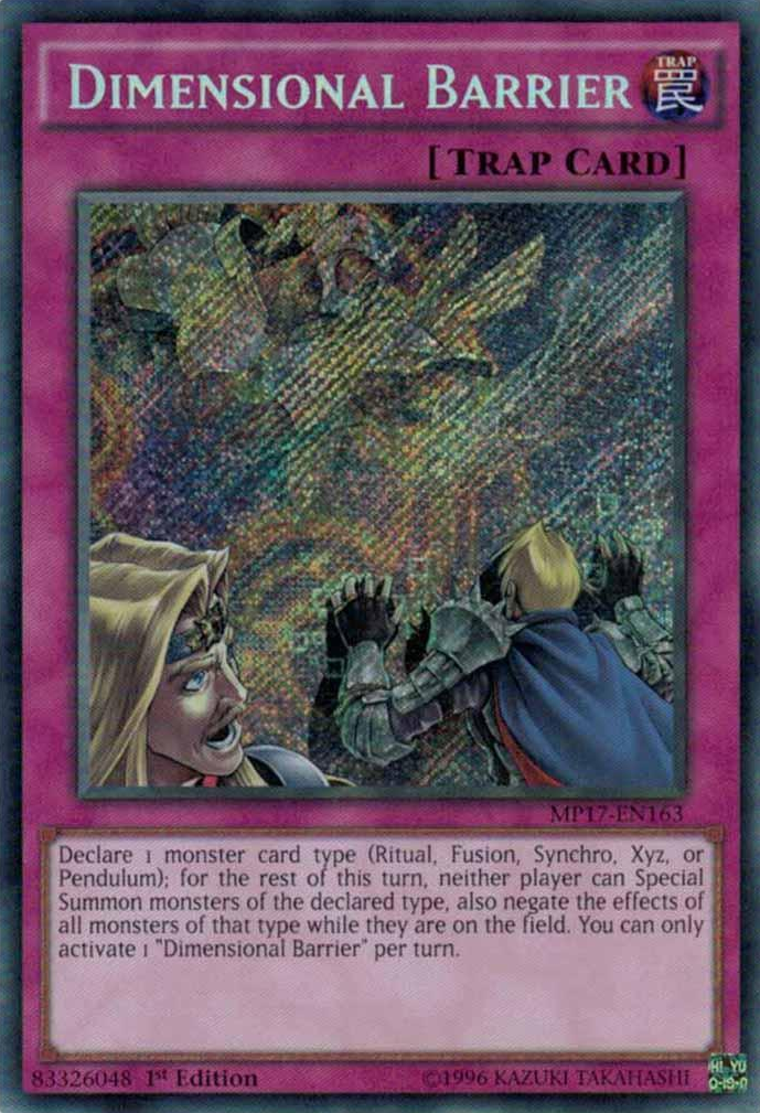 Dimensional Barrier [MP17-EN163] Secret Rare | Pegasus Games WI