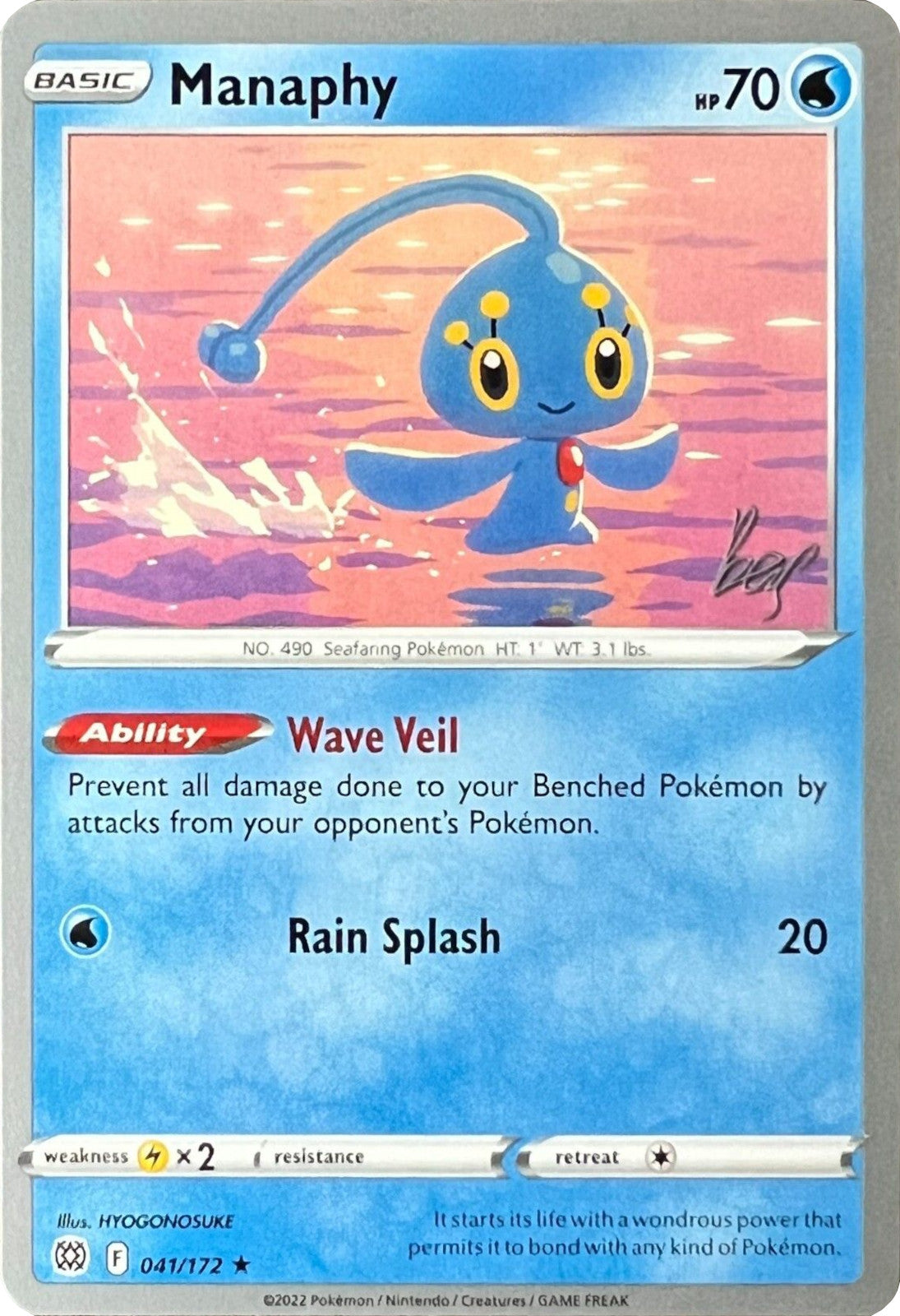 Manaphy (041/172) (Cheryl Again - Sebastian Lashmet) [World Championships 2022] | Pegasus Games WI