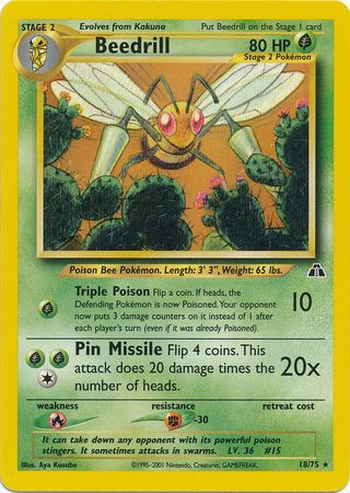 Beedrill (18/75) [Neo Discovery Unlimited] | Pegasus Games WI