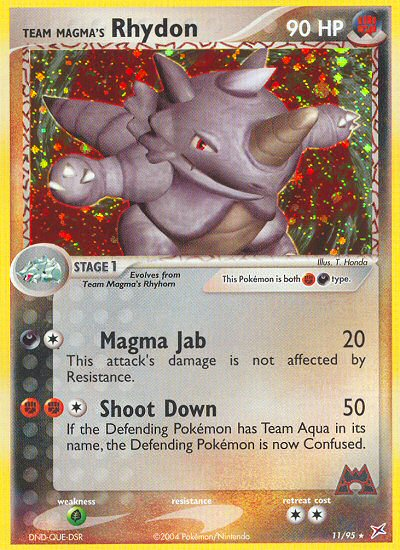 Team Magma's Rhydon (11/95) [EX: Team Magma vs Team Aqua] | Pegasus Games WI