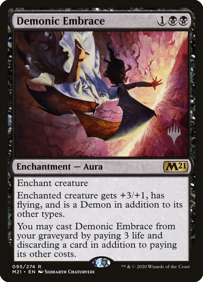 Demonic Embrace (Promo Pack) [Core Set 2021 Promos] | Pegasus Games WI