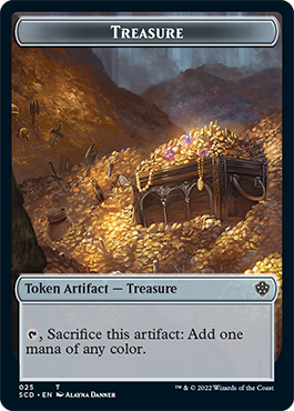 Treasure // Treasure Double-Sided Token [Starter Commander Decks] | Pegasus Games WI