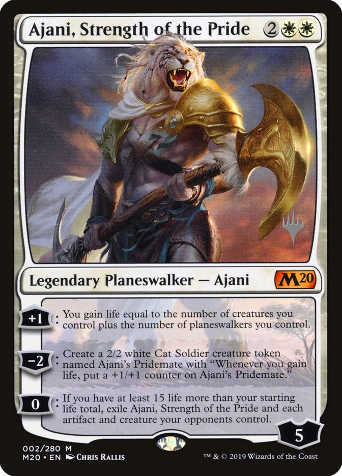 Ajani, Strength of the Pride (Promo Pack) [Core Set 2020 Promos] | Pegasus Games WI