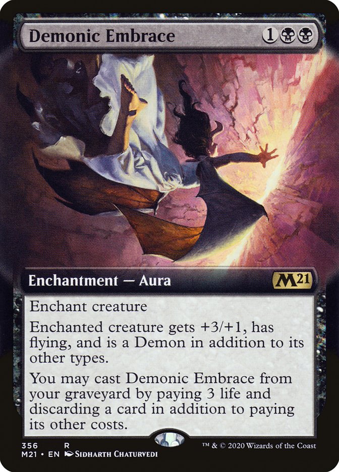 Demonic Embrace (Extended Art) [Core Set 2021] | Pegasus Games WI