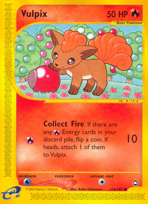 Vulpix (116/147) [Aquapolis] | Pegasus Games WI