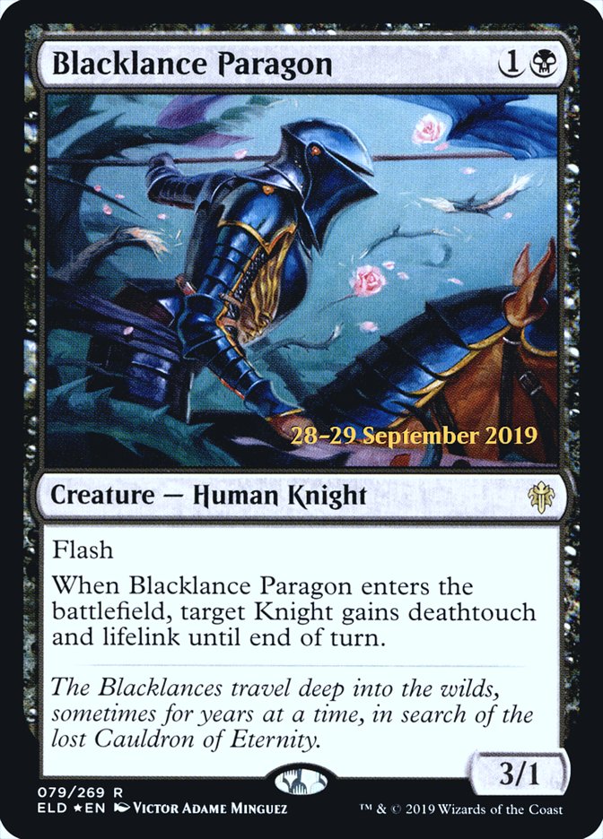 Blacklance Paragon [Throne of Eldraine Prerelease Promos] | Pegasus Games WI