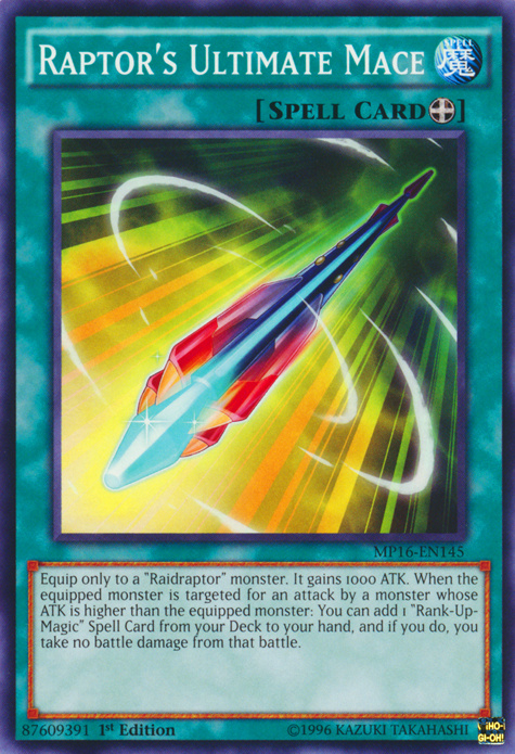 Raptor's Ultimate Mace [MP16-EN145] Common | Pegasus Games WI