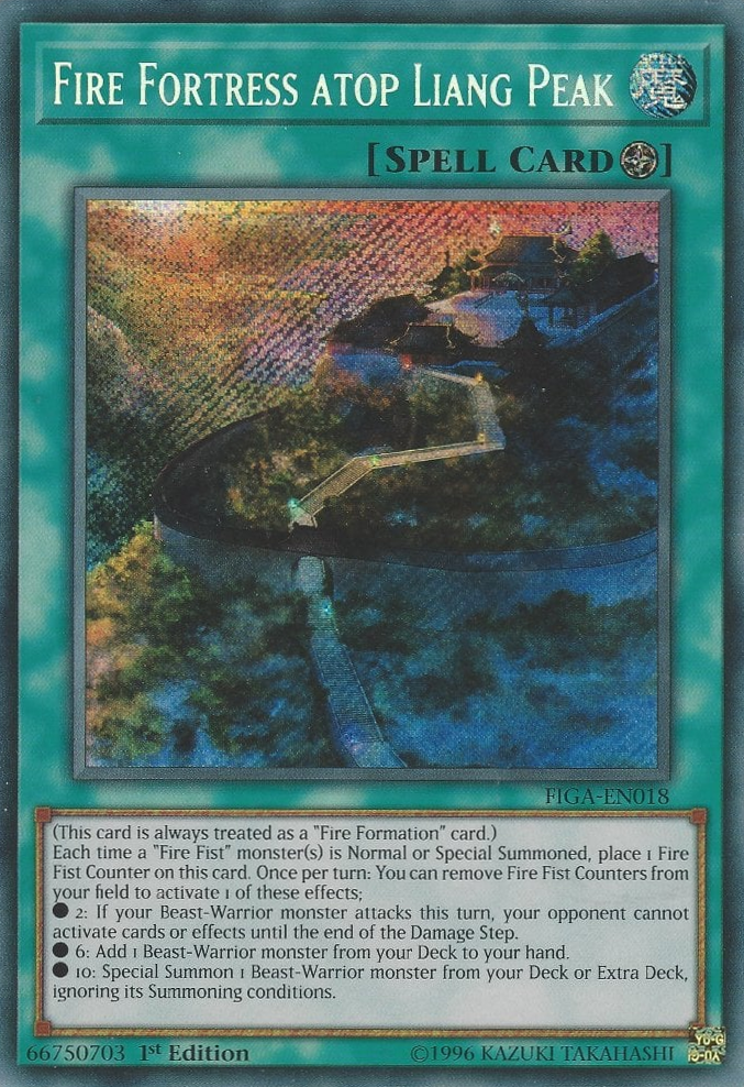 Fire Fortress atop Liang Peak [FIGA-EN018] Secret Rare | Pegasus Games WI