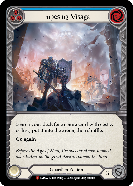 Imposing Visage [EVR022] (Everfest)  1st Edition Rainbow Foil | Pegasus Games WI