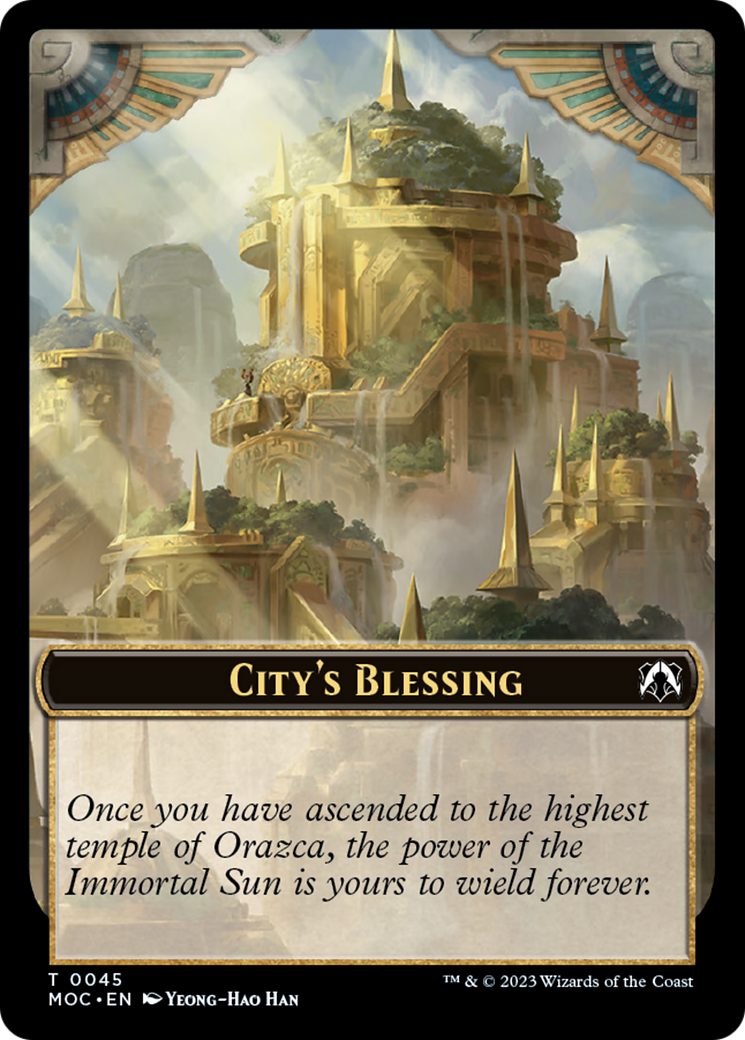 Elephant // City's Blessing Double-Sided Token [March of the Machine Commander Tokens] | Pegasus Games WI