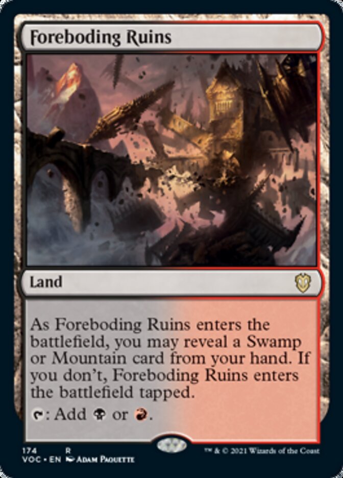 Foreboding Ruins [Innistrad: Crimson Vow Commander] | Pegasus Games WI