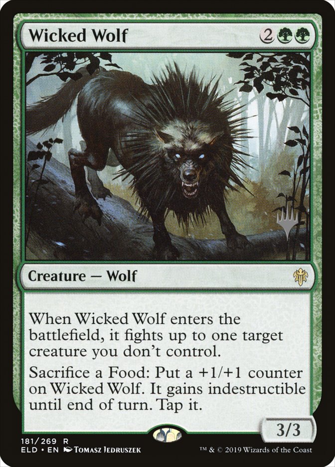 Wicked Wolf (Promo Pack) [Throne of Eldraine Promos] | Pegasus Games WI