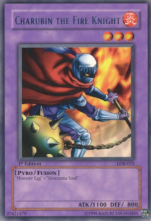 Charubin the Fire Knight [LOB-015] Rare | Pegasus Games WI