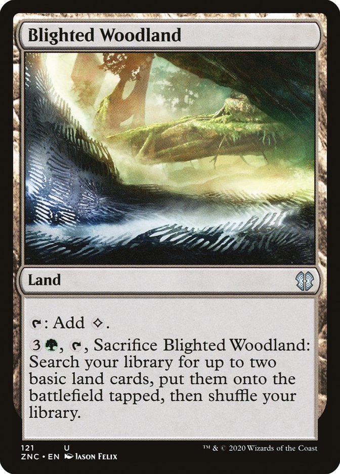 Blighted Woodland [Zendikar Rising Commander] | Pegasus Games WI