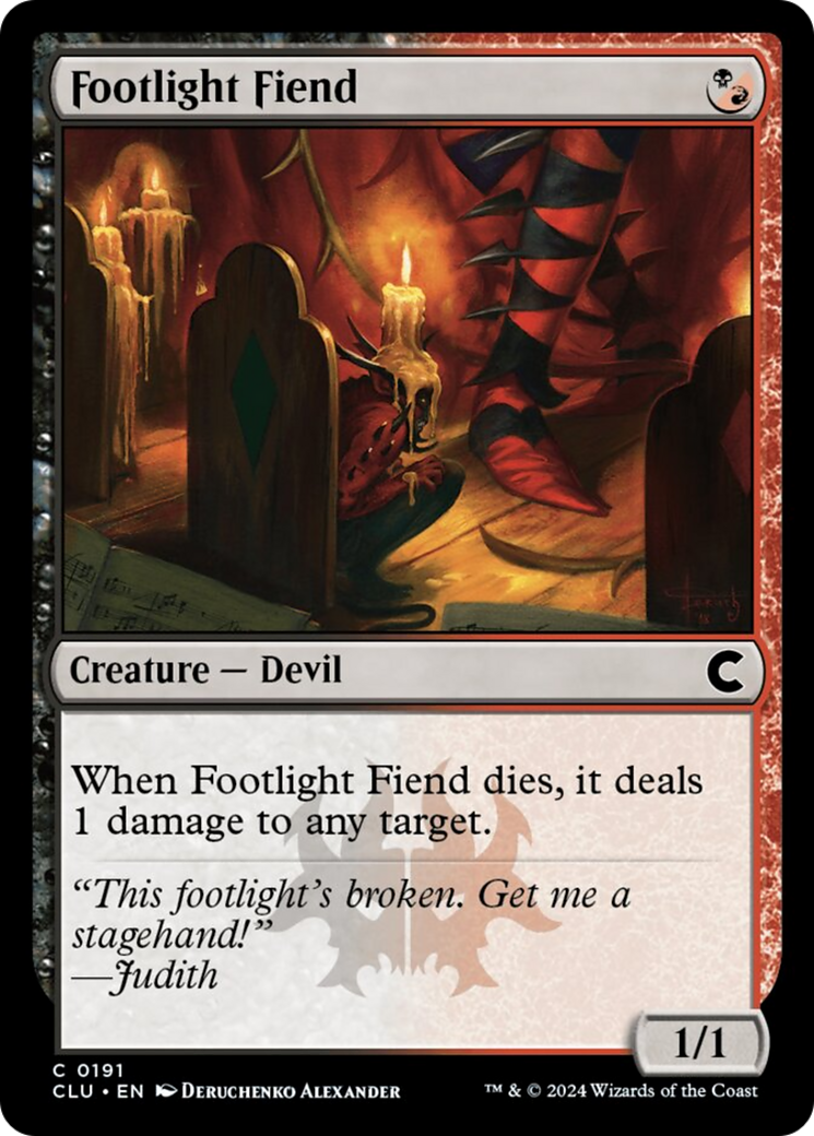 Footlight Fiend [Ravnica: Clue Edition] | Pegasus Games WI