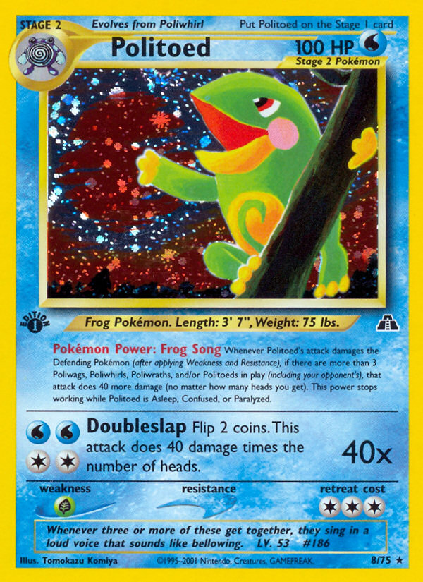 Politoed (8/75) [Neo Discovery 1st Edition] | Pegasus Games WI