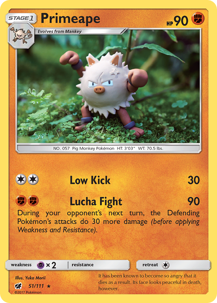 Primeape (51/111) [Sun & Moon: Crimson Invasion] | Pegasus Games WI