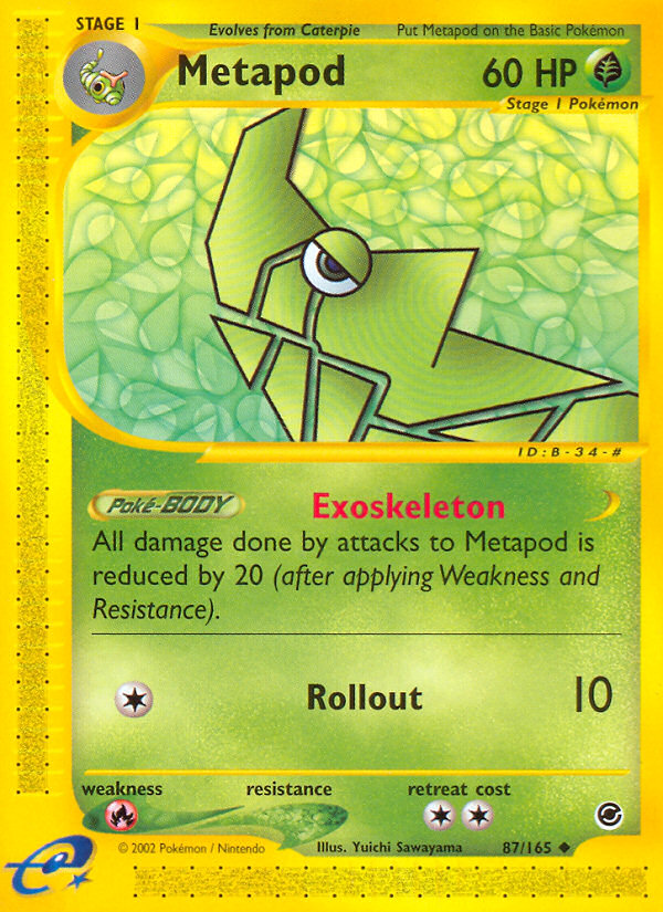 Metapod (87/165) [Expedition: Base Set] | Pegasus Games WI