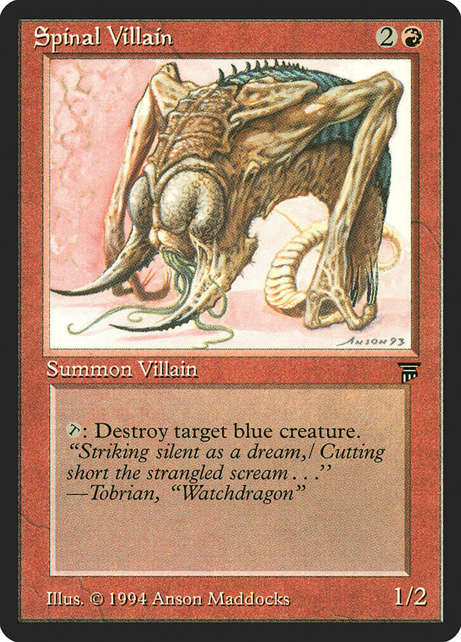 Spinal Villain [Legends] | Pegasus Games WI
