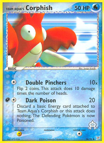 Team Aqua's Corphish (26/95) [EX: Team Magma vs Team Aqua] | Pegasus Games WI