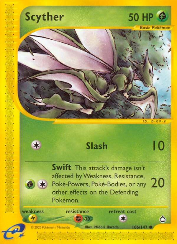 Scyther (106/147) [Aquapolis] | Pegasus Games WI