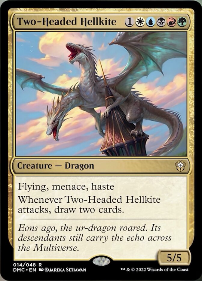 Two-Headed Hellkite [Dominaria United Commander] | Pegasus Games WI