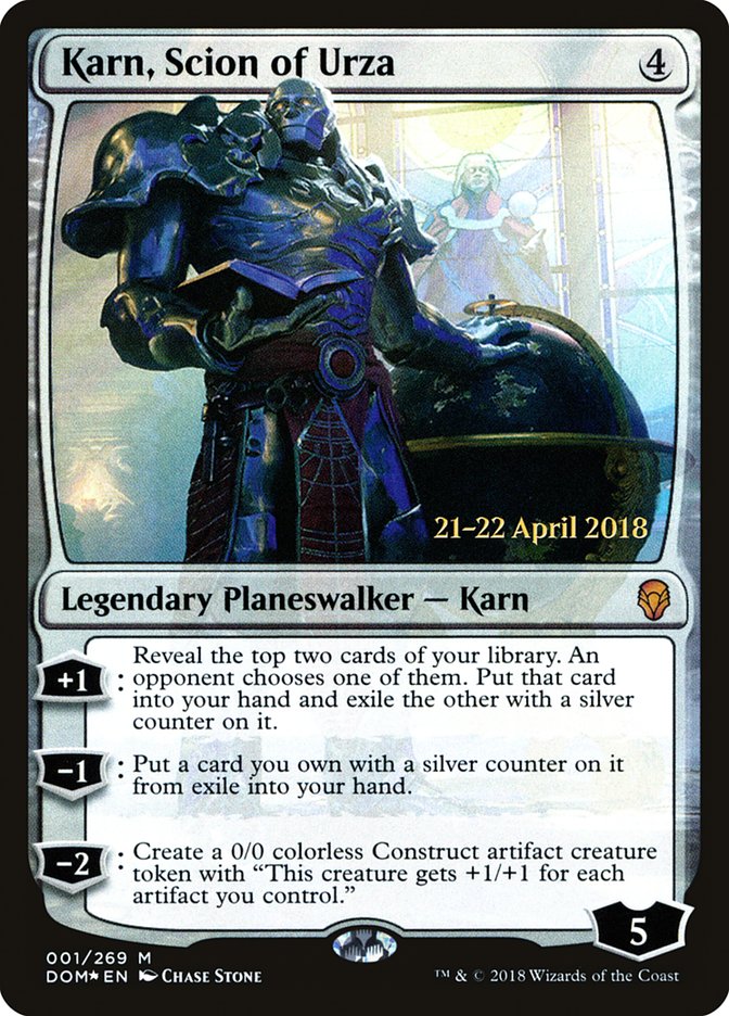 Karn, Scion of Urza [Dominaria Prerelease Promos] | Pegasus Games WI