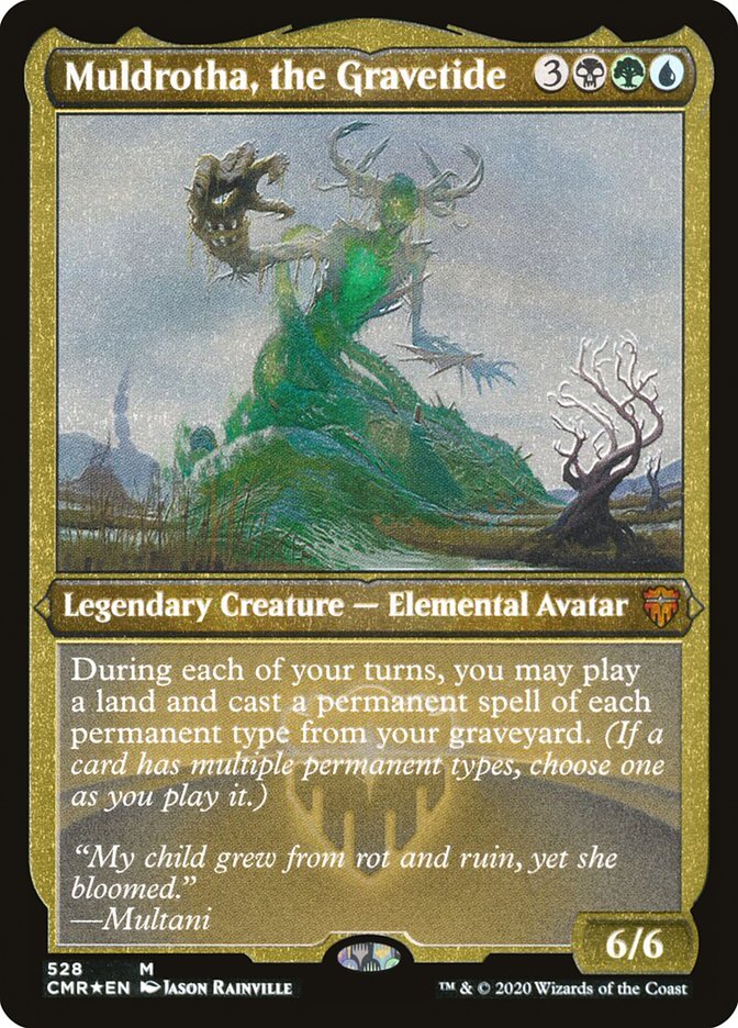 Muldrotha, the Gravetide (Etched) [Commander Legends] | Pegasus Games WI