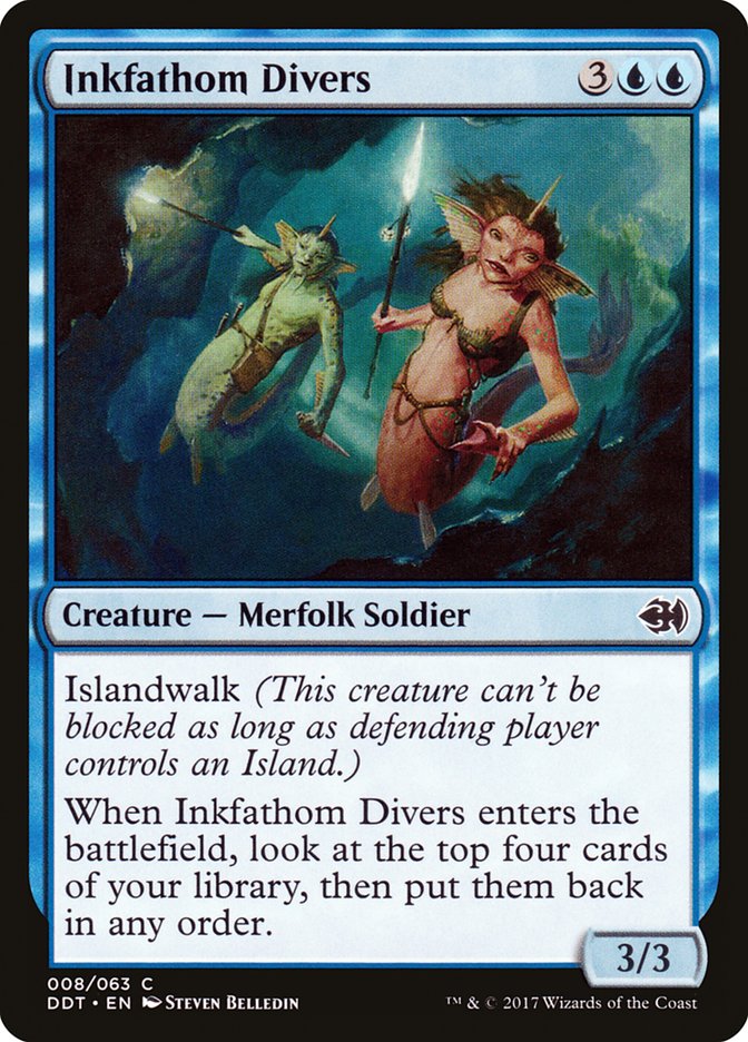 Inkfathom Divers [Duel Decks: Merfolk vs. Goblins] | Pegasus Games WI