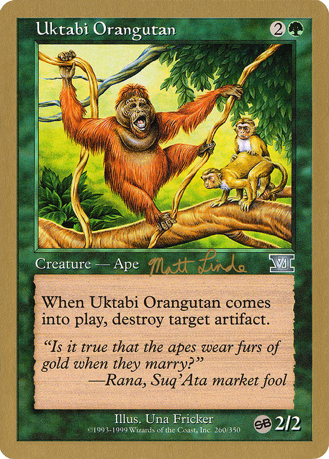 Uktabi Orangutan (Matt Linde) (SB) [World Championship Decks 1999] | Pegasus Games WI