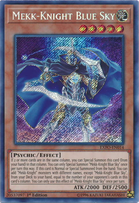 Mekk-Knight Blue Sky [EXFO-EN014] Secret Rare | Pegasus Games WI