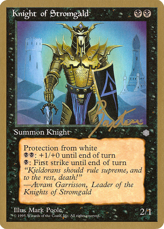 Knight of Stromgald (George Baxter) [Pro Tour Collector Set] | Pegasus Games WI