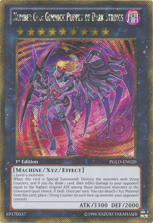 Number C40: Gimmick Puppet of Dark Strings [PGLD-EN020] Gold Secret Rare | Pegasus Games WI