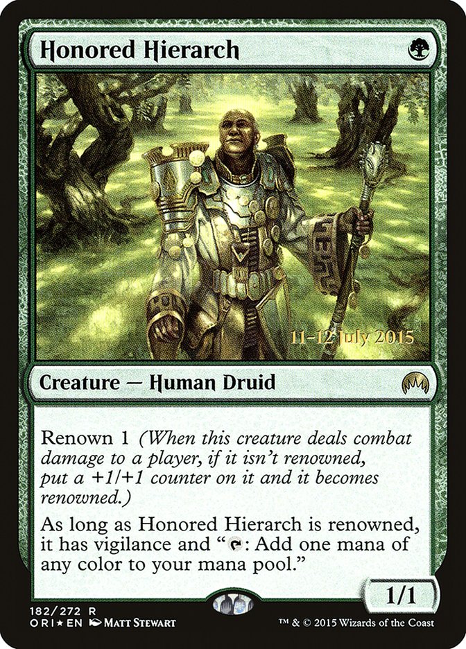 Honored Hierarch [Magic Origins Prerelease Promos] | Pegasus Games WI