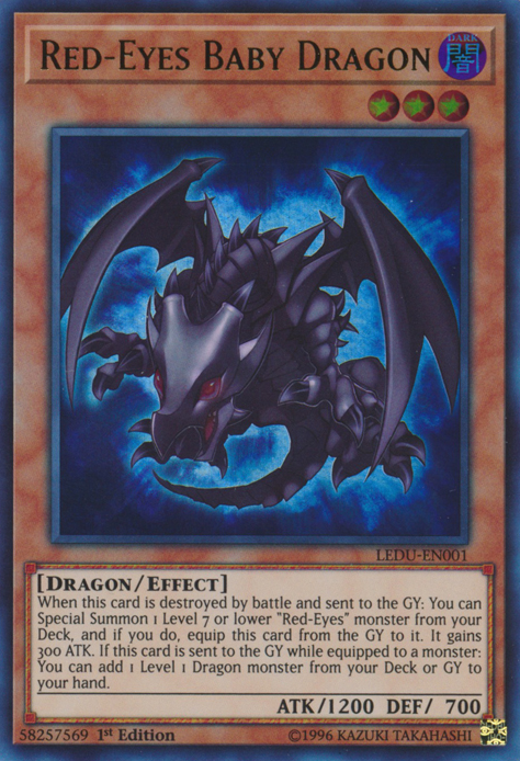 Red-Eyes Baby Dragon [LEDU-EN001] Ultra Rare | Pegasus Games WI