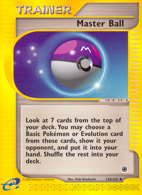 Master Ball (143/165) [Expedition: Base Set] | Pegasus Games WI