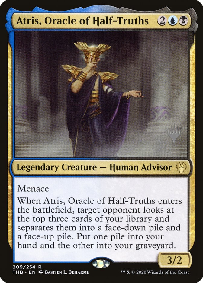 Atris, Oracle of Half-Truths (Promo Pack) [Theros Beyond Death Promos] | Pegasus Games WI