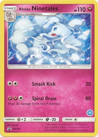 Alolan Ninetales (SM128) (Deck Exclusive #17) [Sun & Moon: Trainer Kit - Alolan Ninetales] | Pegasus Games WI