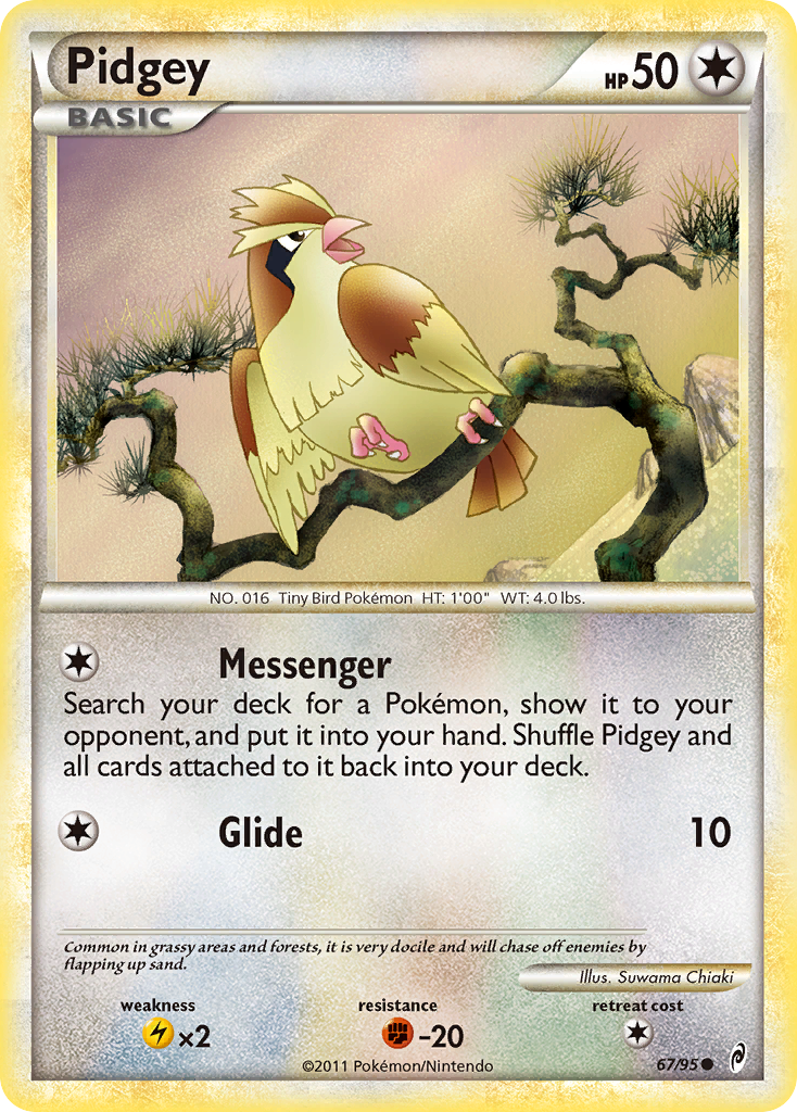 Pidgey (67/95) [HeartGold & SoulSilver: Call of Legends] | Pegasus Games WI